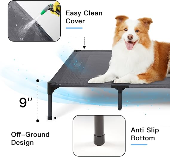 Shada Pets Medium Vent Elevated Dog Bed (30kg)