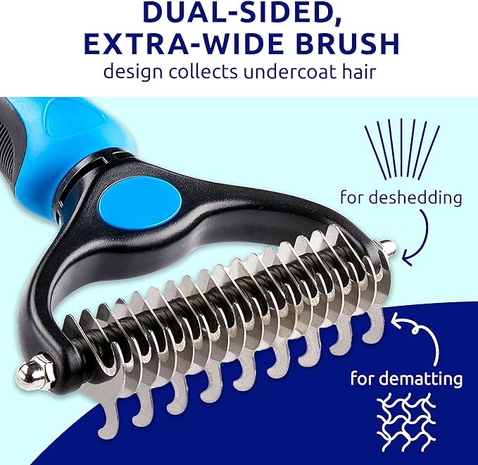 Dematting Comb & Grooming Tool for Cats & Dogs