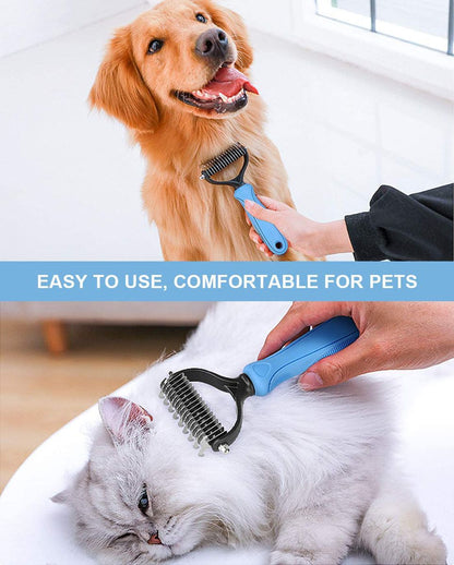 Dematting Comb & Grooming Tool for Cats & Dogs
