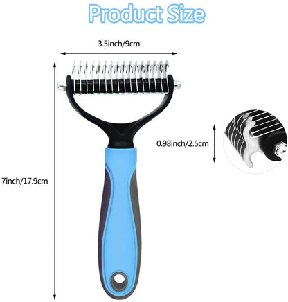 Dematting Comb & Grooming Tool for Cats & Dogs